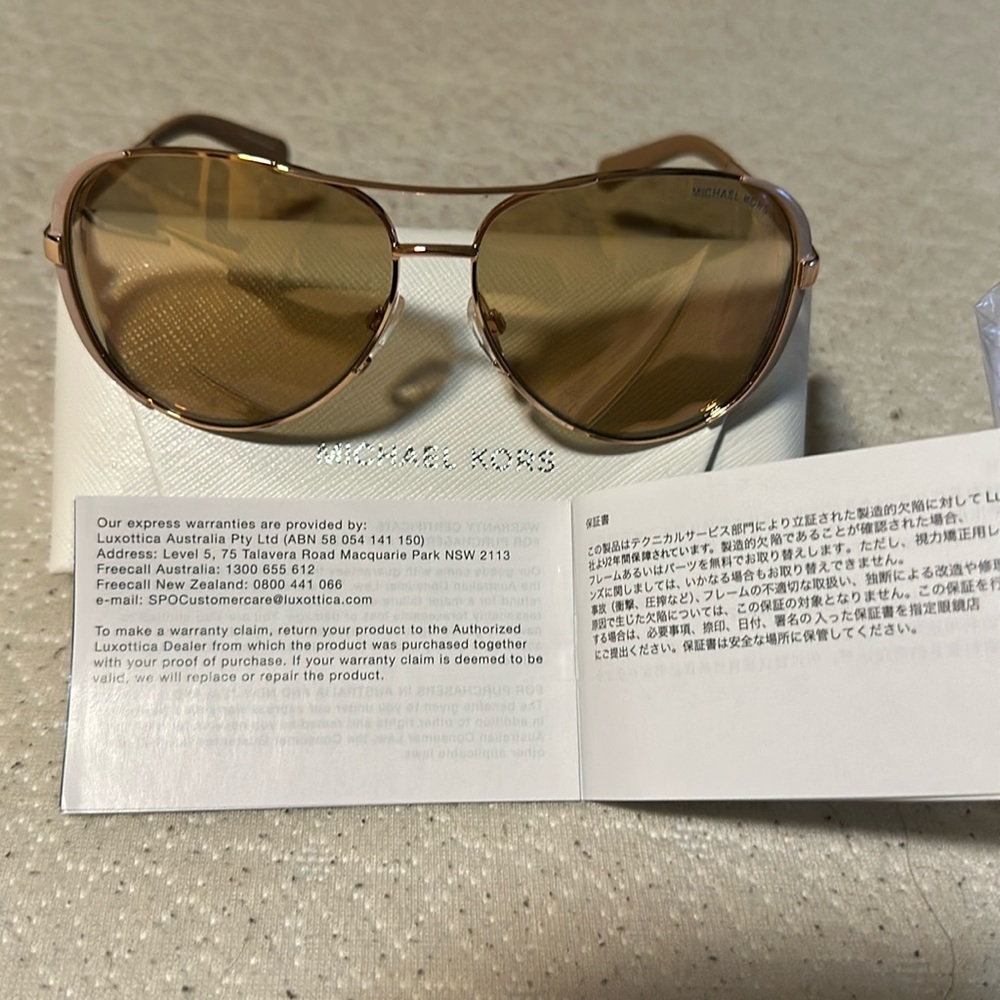 Michael Kors MK Chelsea Aviator 5004 Rose Gold Sunglasses
